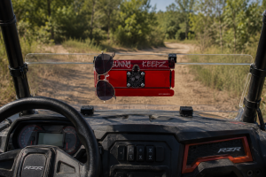 Red Sunny Keepz on an ATV